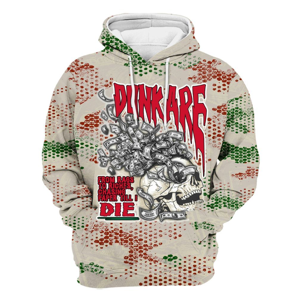 Hoodie To Match El Grito 5s - From Rags To Riches All Over Print