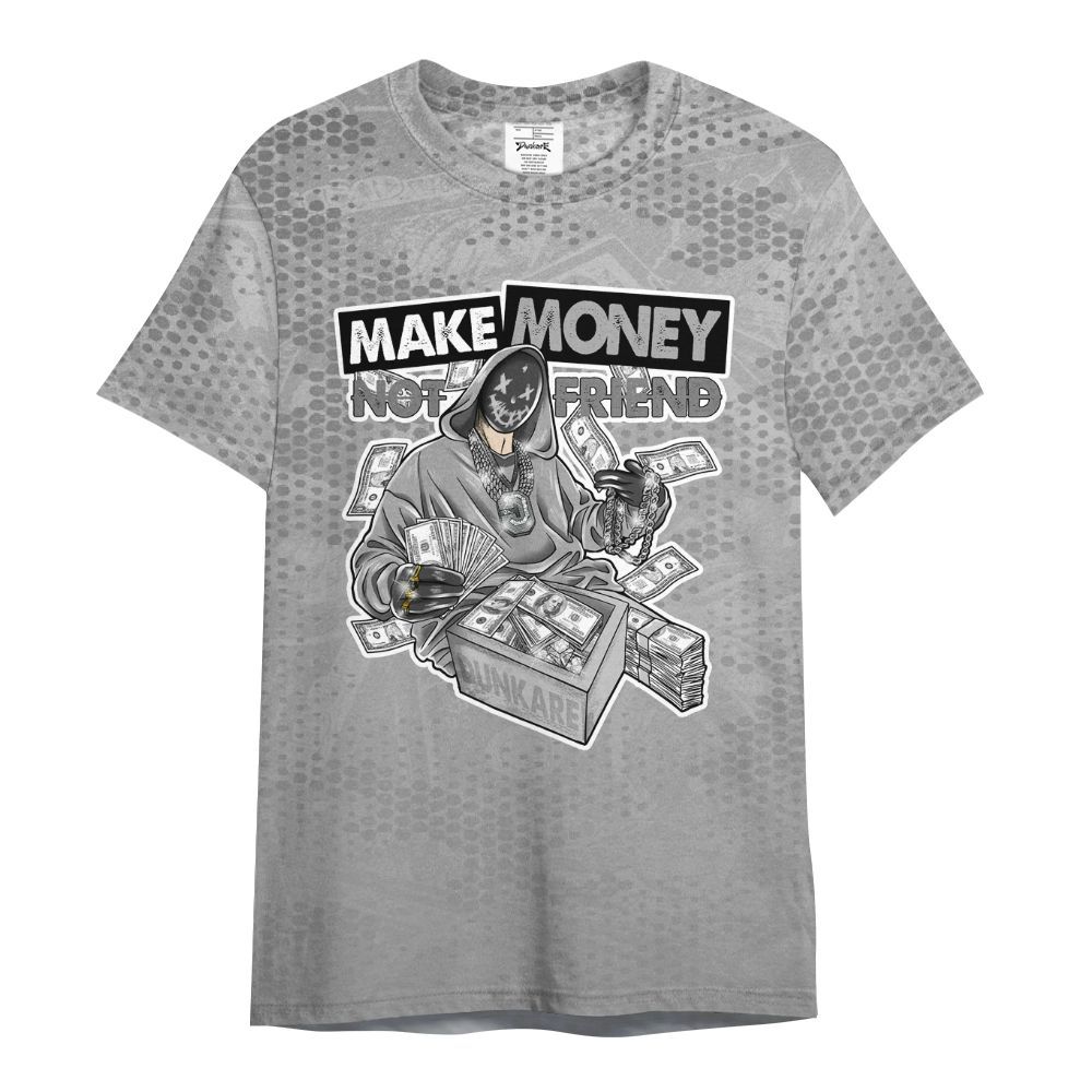 Shirt To Match Black Wolf Grey 12s - Make Moneys Unique All Over Print
