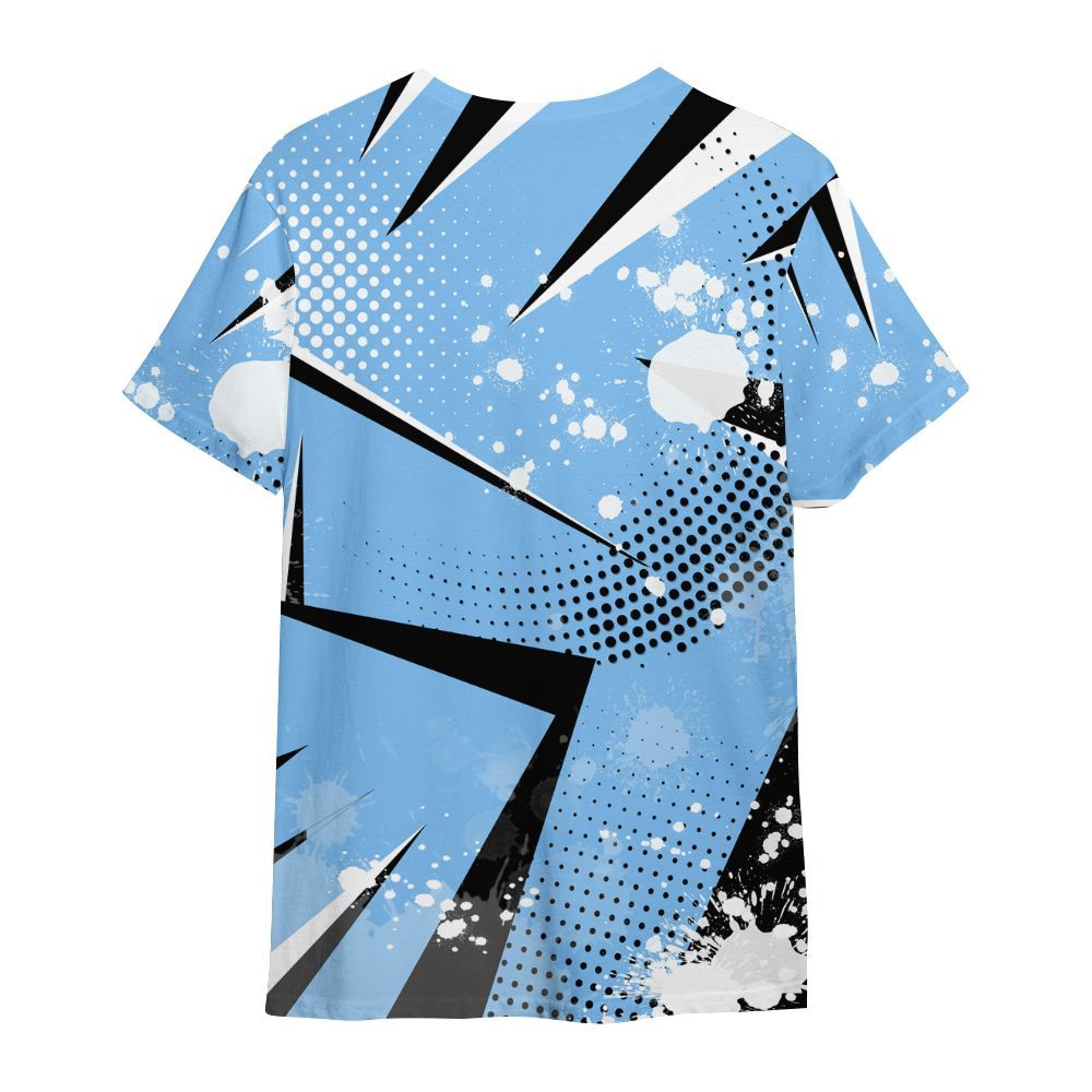 Shirt To Match University Blue 5s - Poly Trust No One Dripping All Over Print