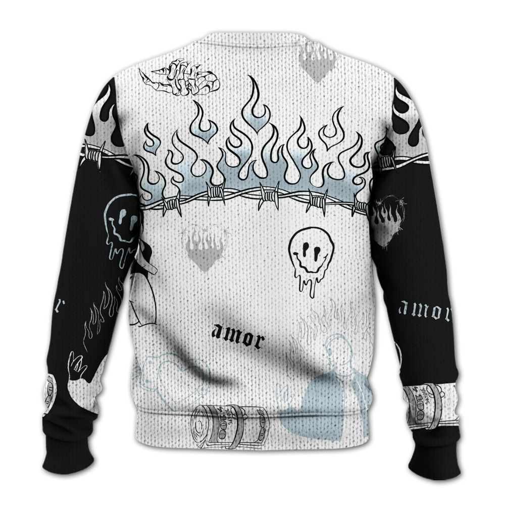 Knitted Sweater To Match Kobe 9 Protro Halo - Snake Trust No One