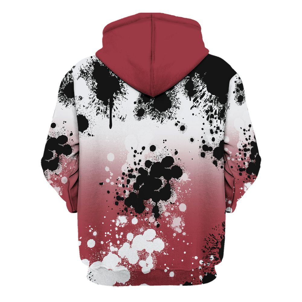 Hoodie To Match Black Toe 14s - God Blessed Ink Drip All Over Print