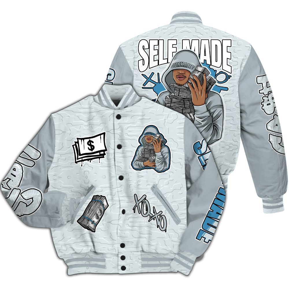 Varsity Jacket To Match Zion Half Moon 3s - Selfmade Unique All Over Print