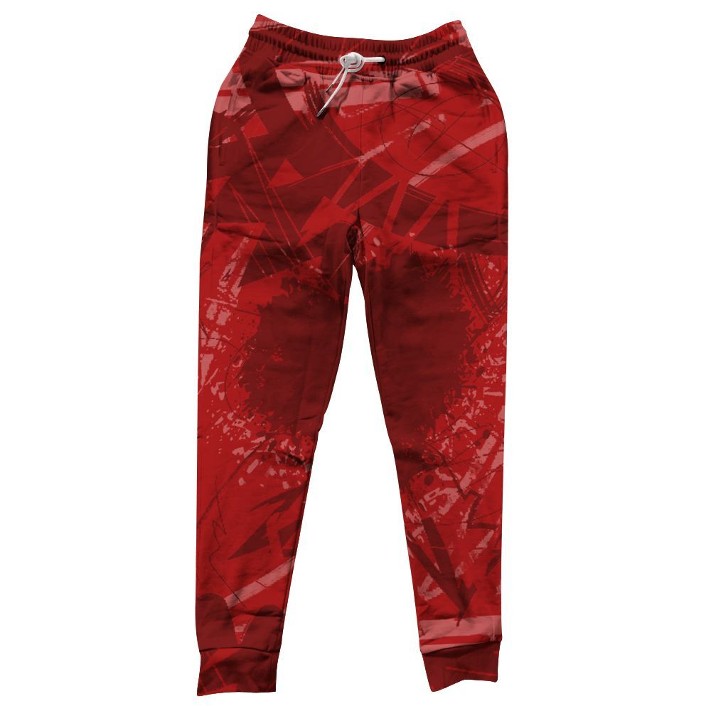 Sweatpant To Match Red Taxi 12s - Nonobjective All Over Print