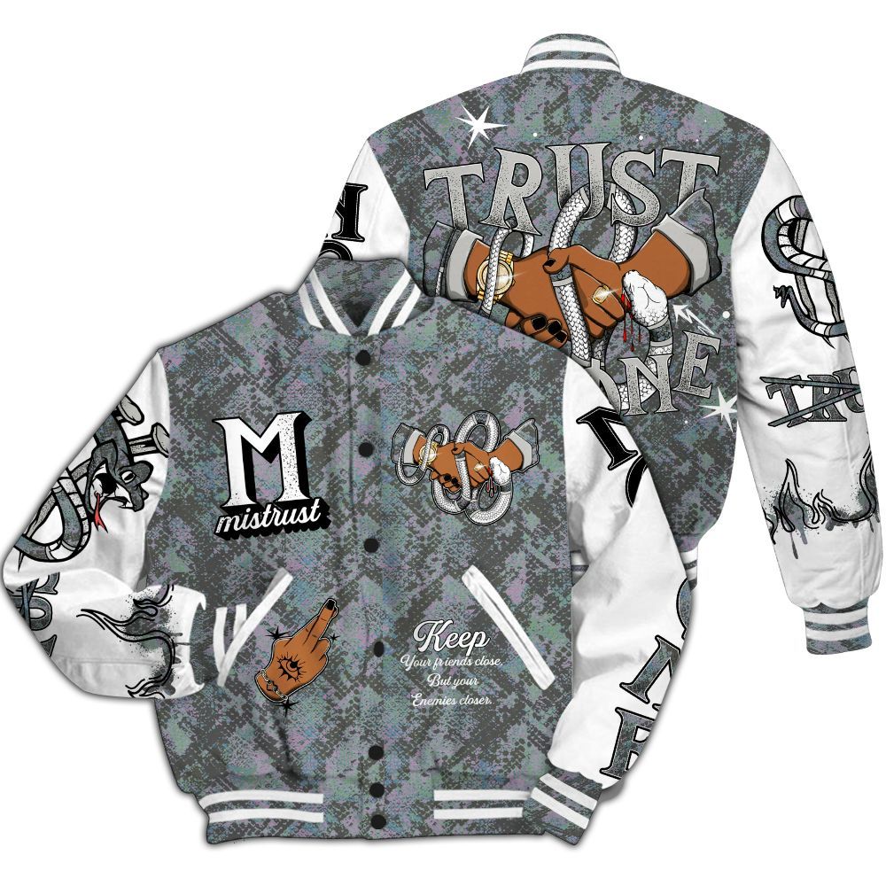 Varsity Jacket To Match Low CNY Year Of The Snake 11s - Trust No One Snake-Bite Street Style All Over Print