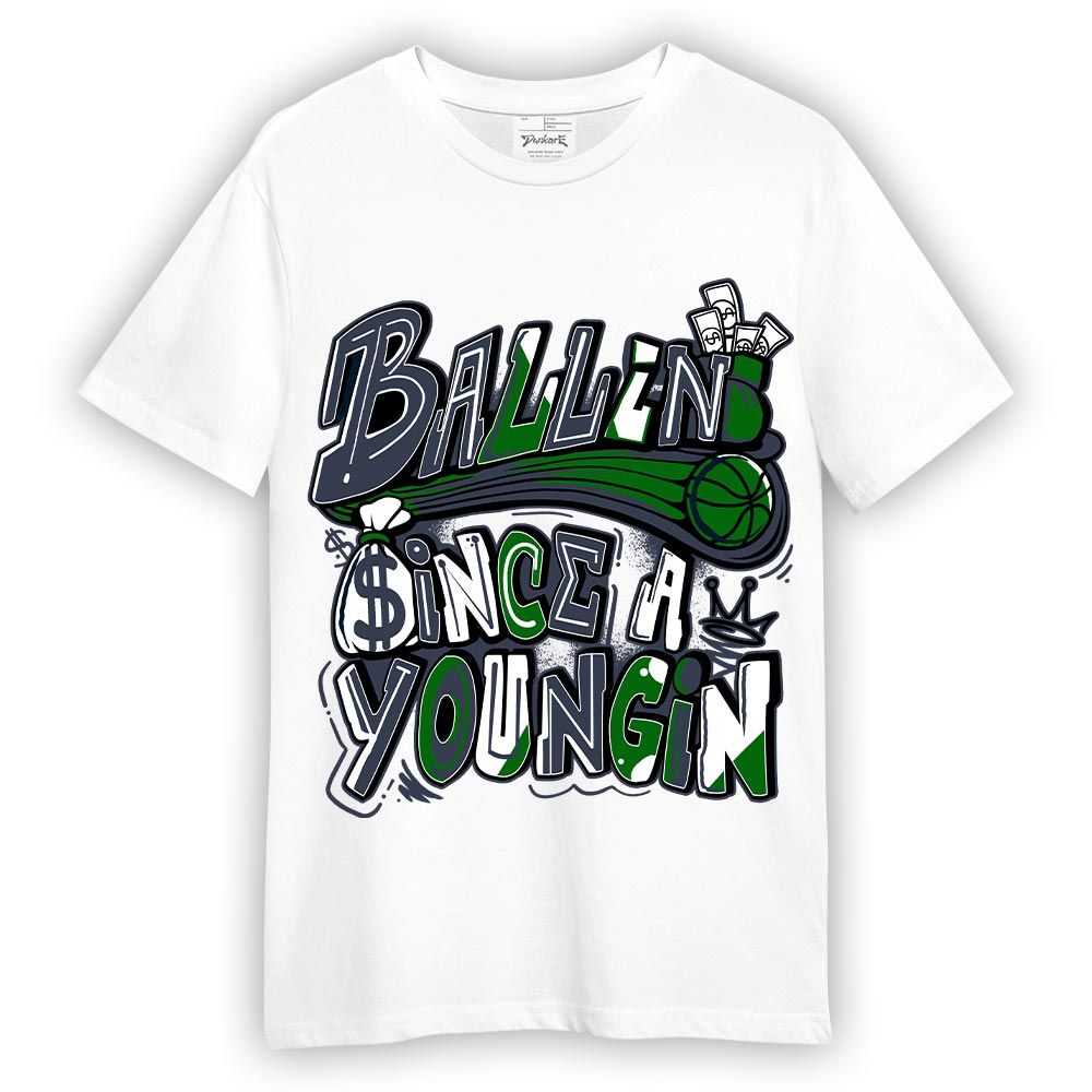 Shirt To Match Midnight Navy 13s T-- Ballin' Since A Youngin Graphic T-Shirt Unisex