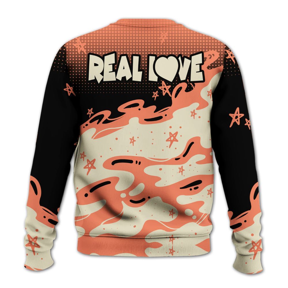 Sweatshirt To Match DJ Khaled Crimson Bliss 5s - Sincere Fondness Bear Stars All Over Print