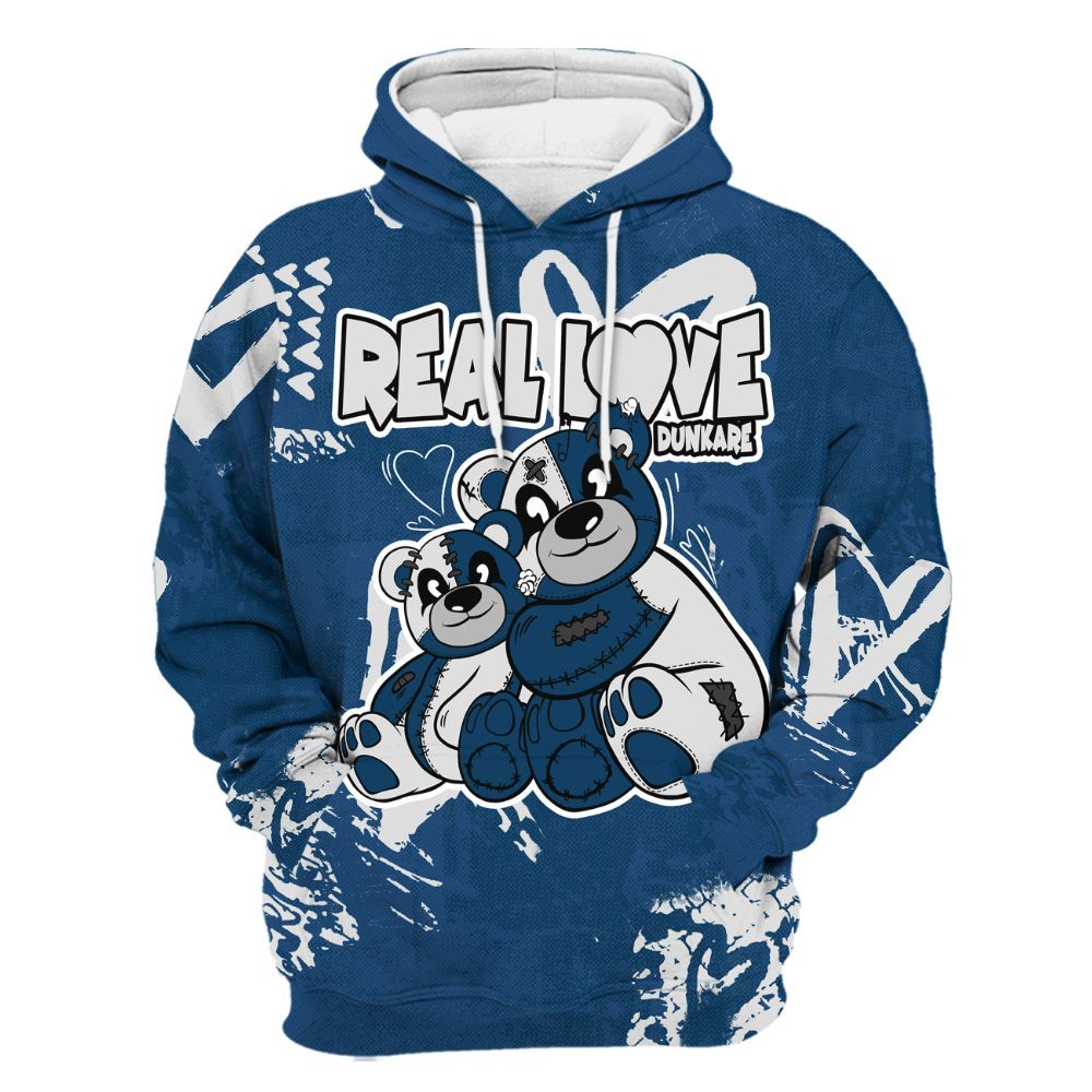 Hoodie To Match High OG Midnight Navy 1s - Sincere Fondness Bear All Over Print