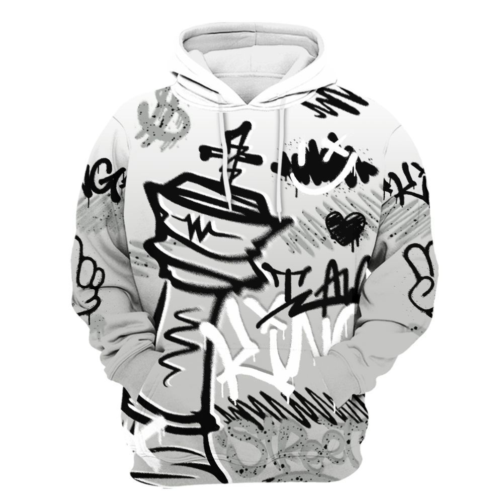 Hoodie To Match Retro White Oreo 4s - Street King Chess Streetwear All Over Print