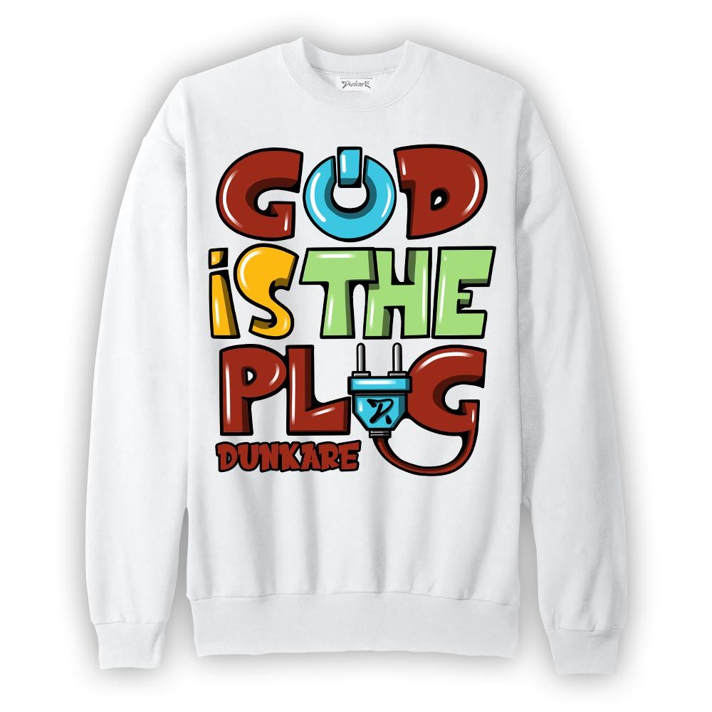 Sweatshirt To match SB Dunk Di'Orr Greenwood Sweatshirt - God Is The Power Cord Graffiti Graphic