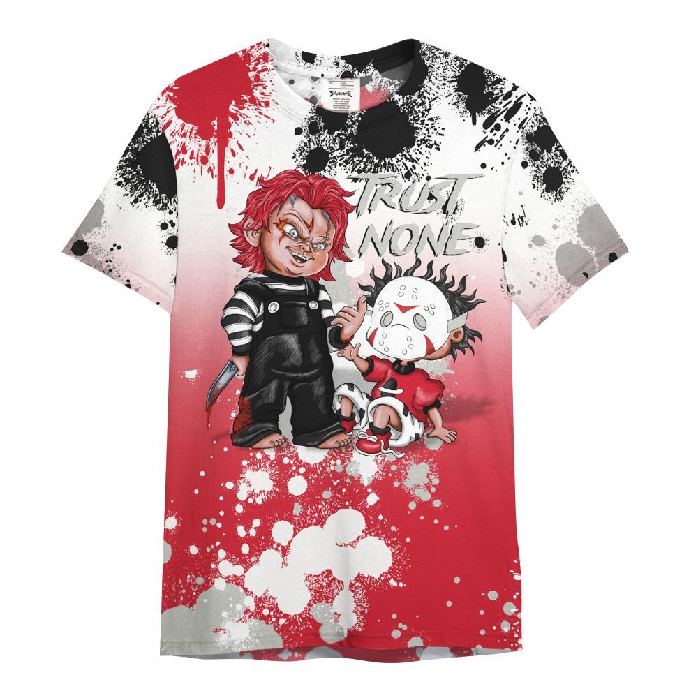 Shirt To Match Flight Club 4s - Trust No One Scary All Over Print