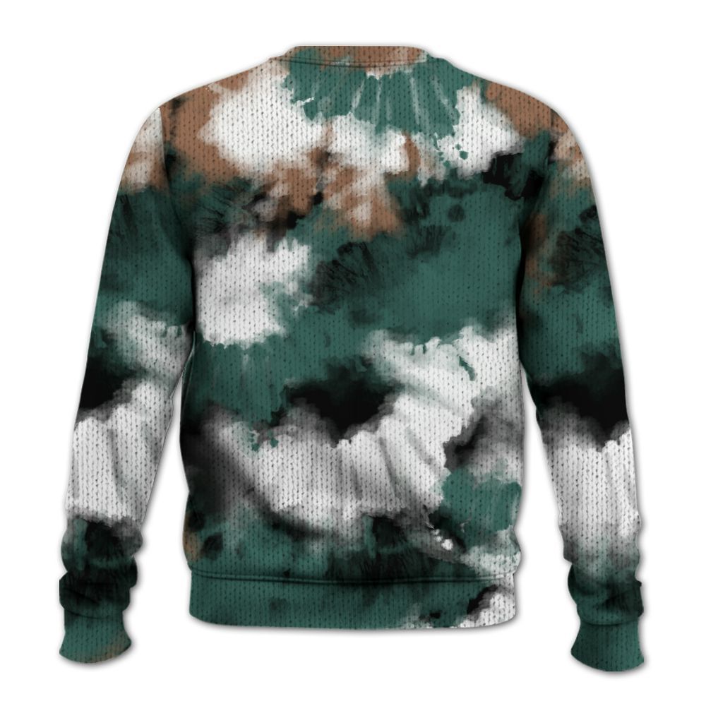 Knitted Sweater To Match Low OG Oxidized Green 1s - Tie Dye FK Around Find Out