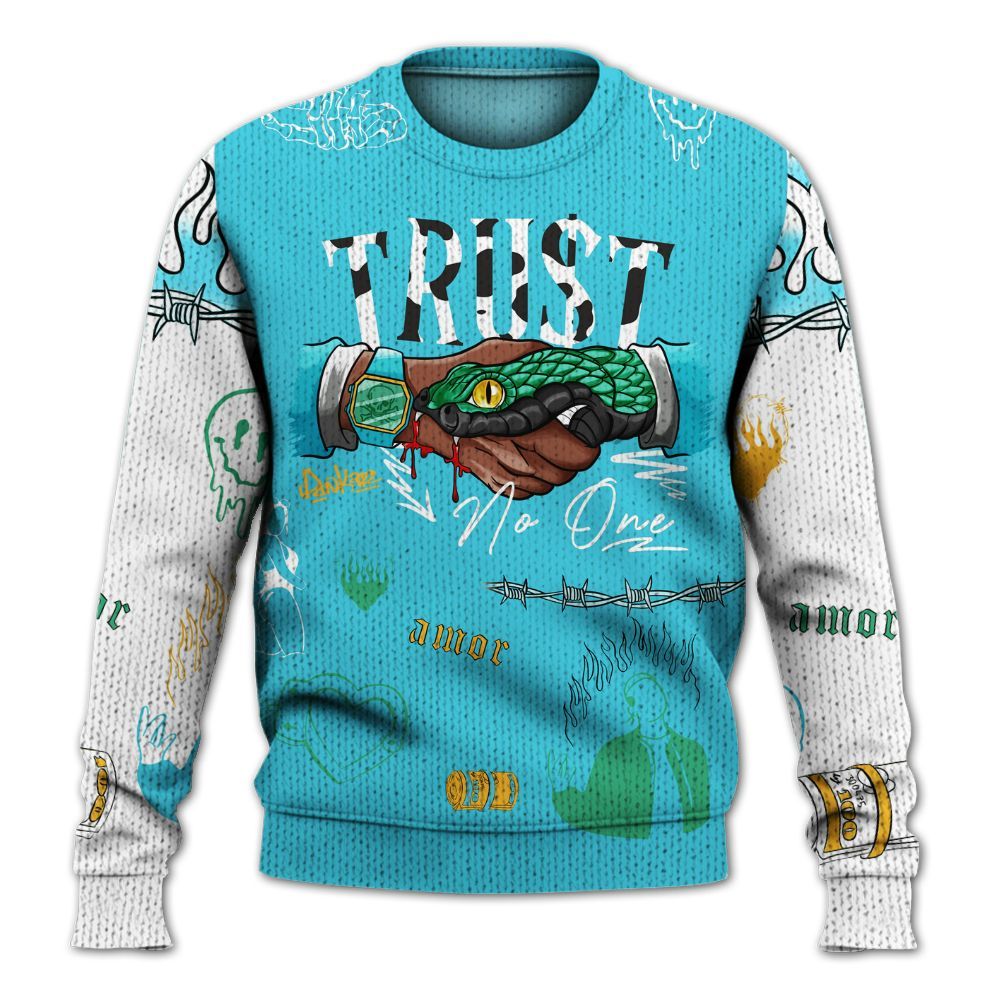 Knitted Sweater To Match Dunk Chunky Dunky - Snake Trust No One