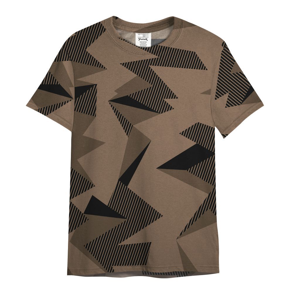 Shirt To Match Dark Mocha Jack - Geometric Camouflage Pattern All Over Print