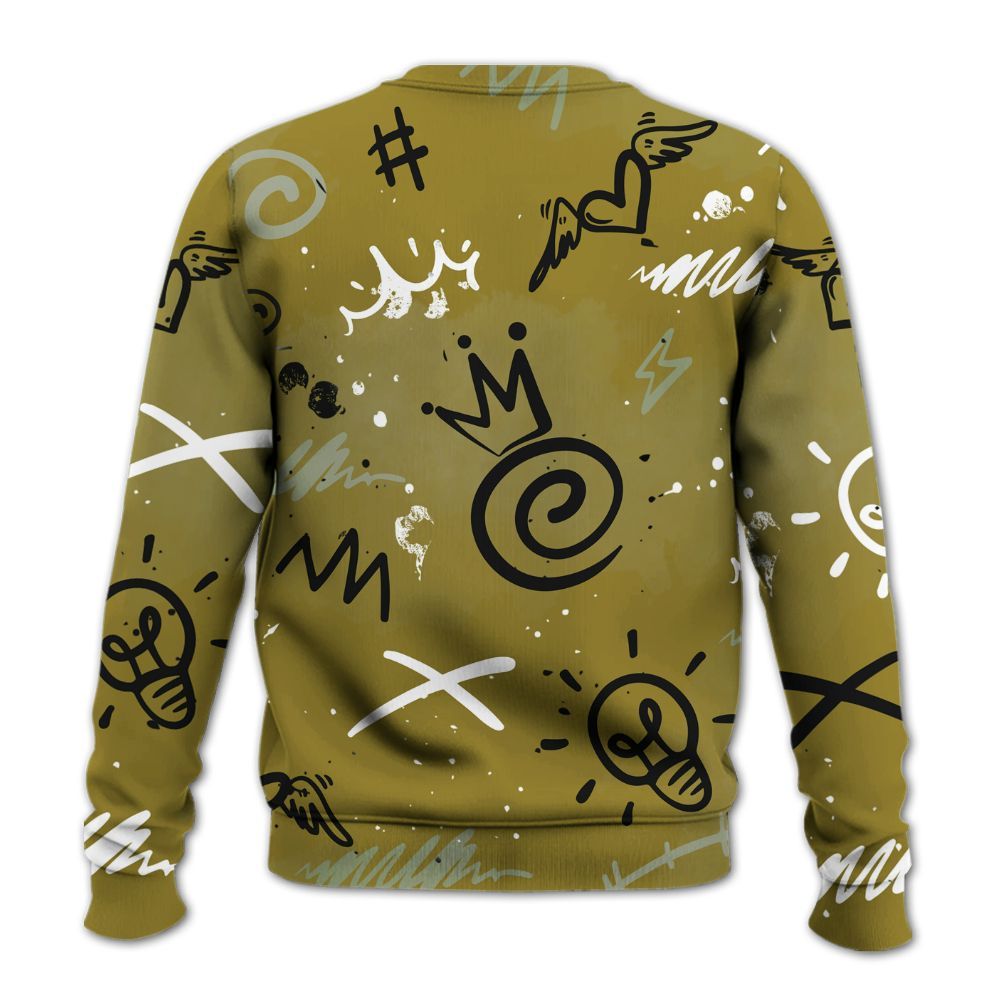 Sweatshirt To Match Air Flightposite Metallic Gold - Drip Been Di2ferent All Over Print