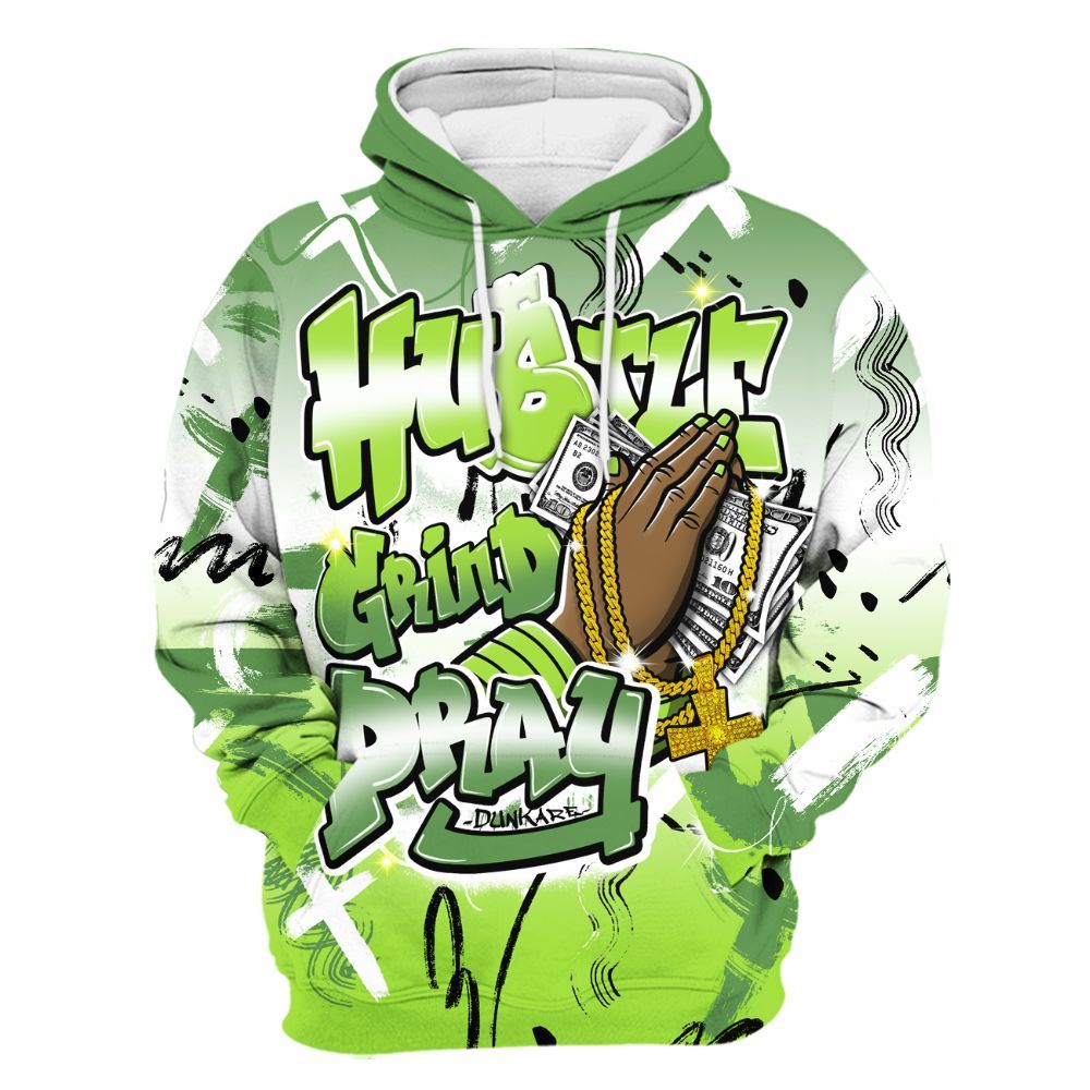 Hoodie To Match Kobe 6 SE Grinch - Money Hustle Grind Pray All Over Print