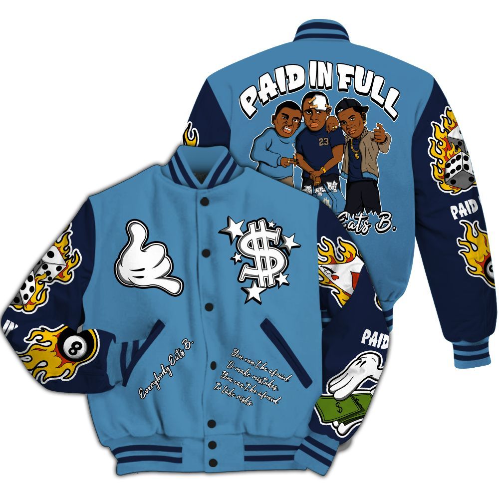 Varsity Jacket To Match Air Force 1 Stash - Everybody Paid In Full Graphic All Over Print