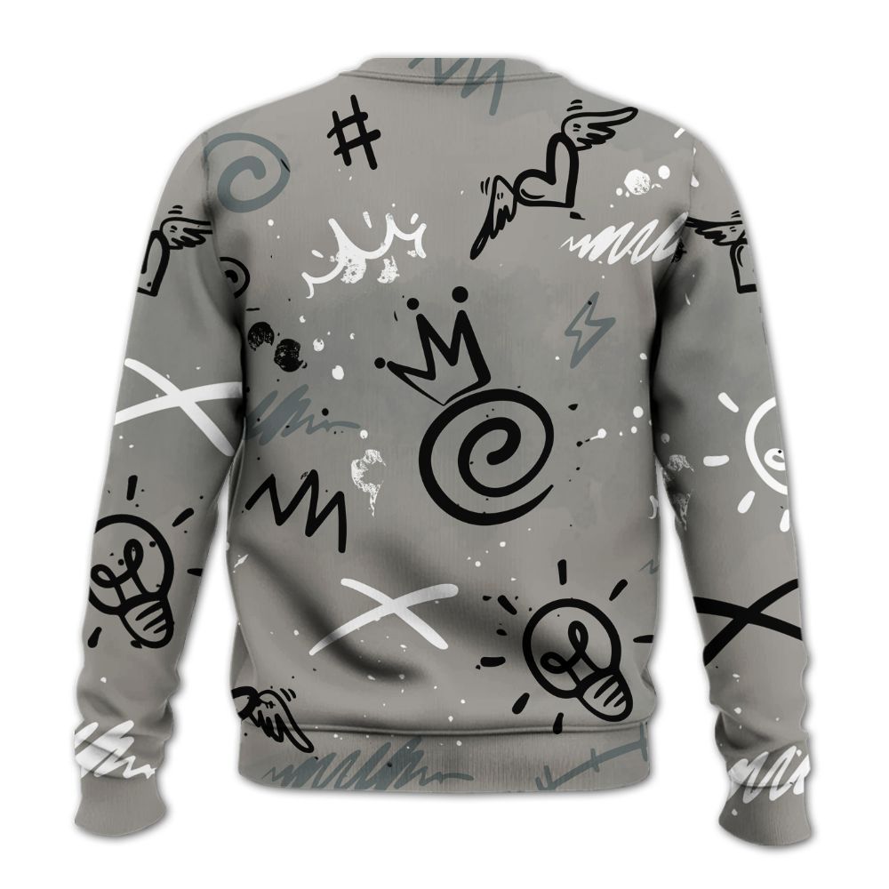 Sweatshirt To Match Cool Grey 9s - Drip Built Di2ferent All Over Print