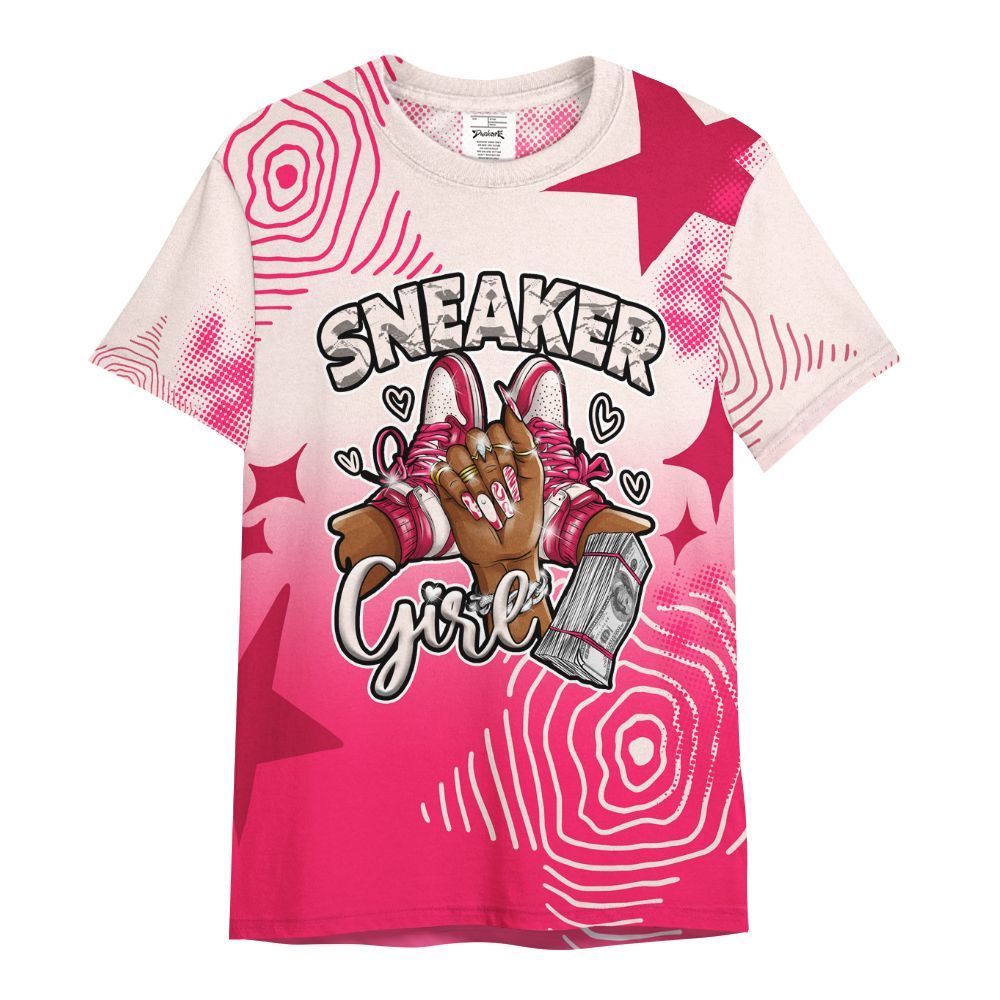 Shirt To Match A'One Pink Aura - Sneakerz Girlz Unique Starz All Over Print