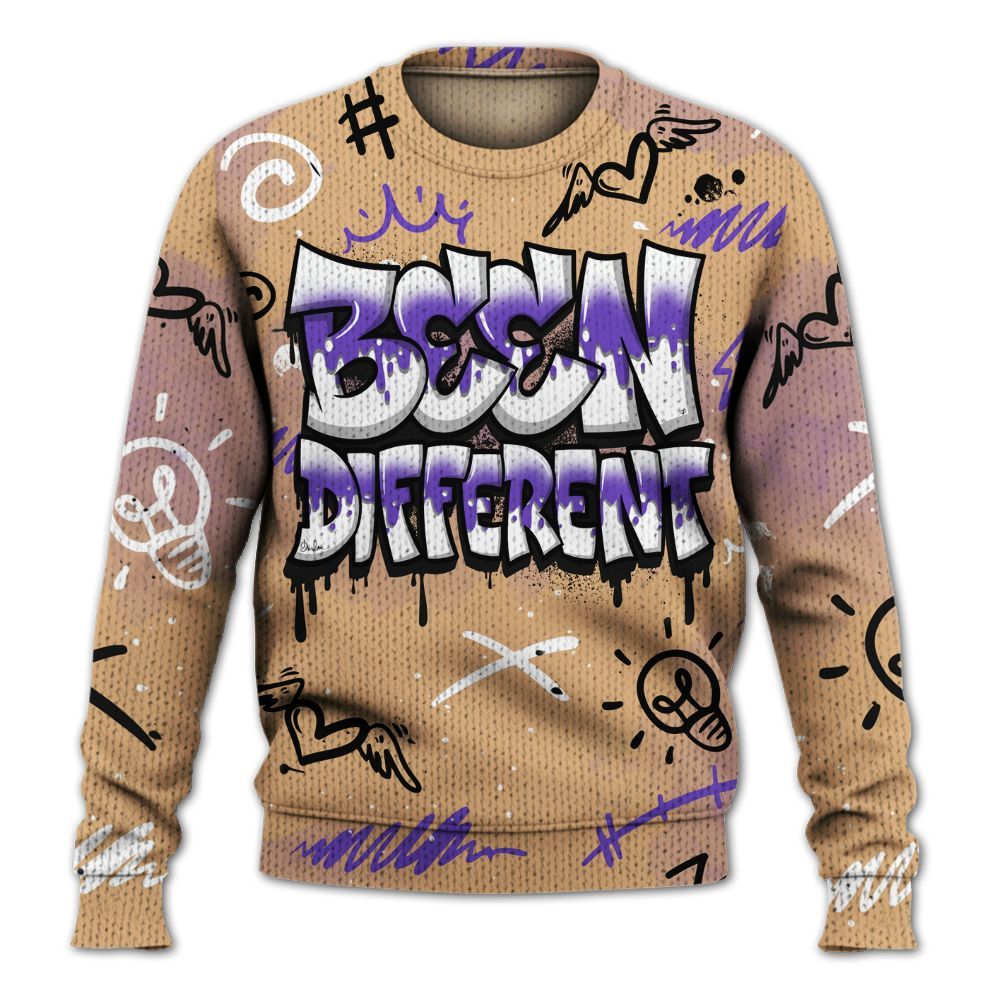 Knitted Sweater To Match SE Afrobeats 7s - Drip Been Di2ferent