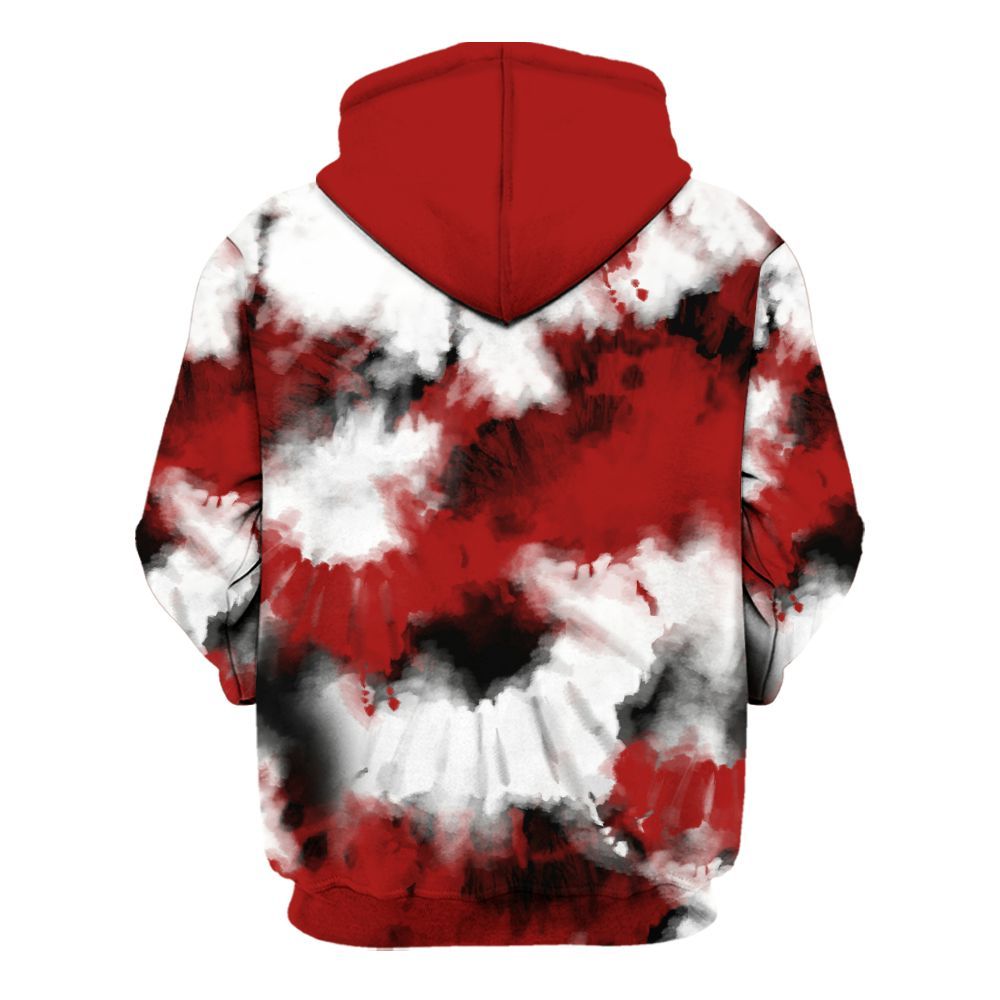 Hoodie To Match Red Taxi 12s - Tie Dye FK Around Find Out All Over Print