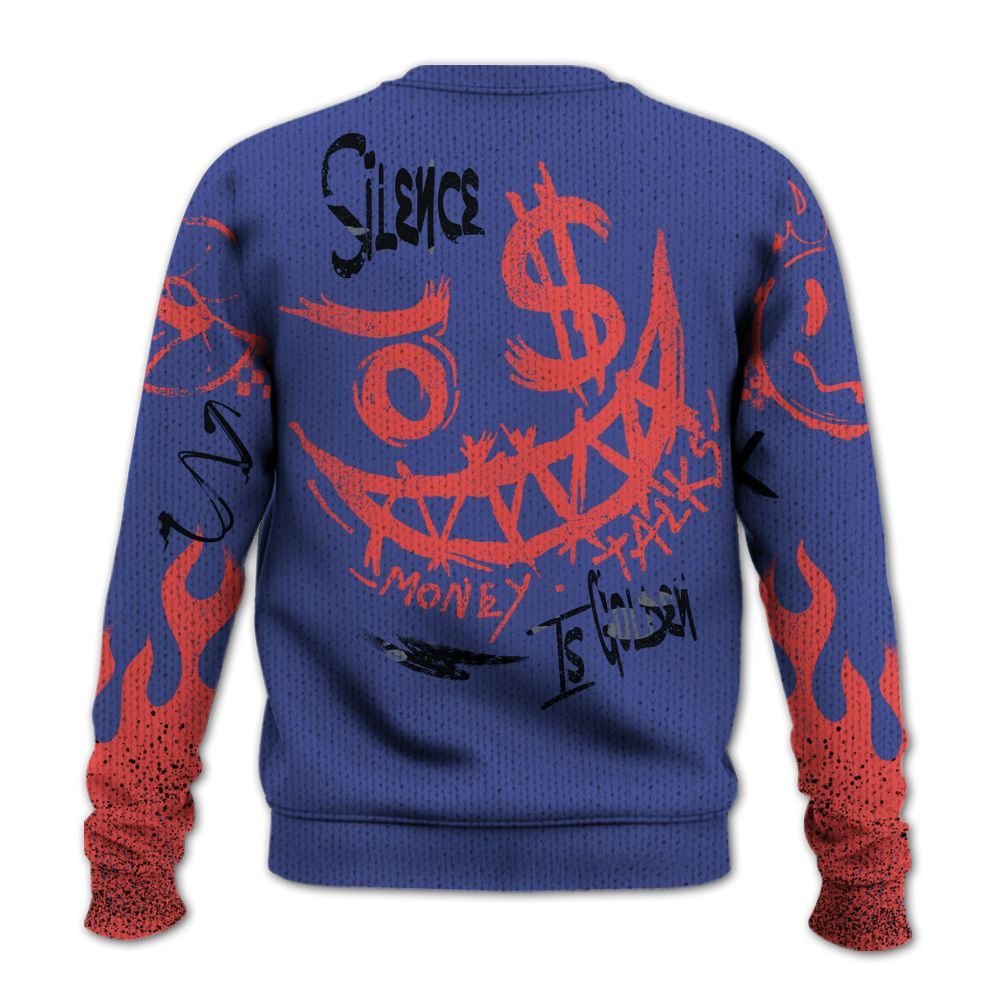Knitted Sweater To Match KD 4 Nerf - Mouth Burning Street Style