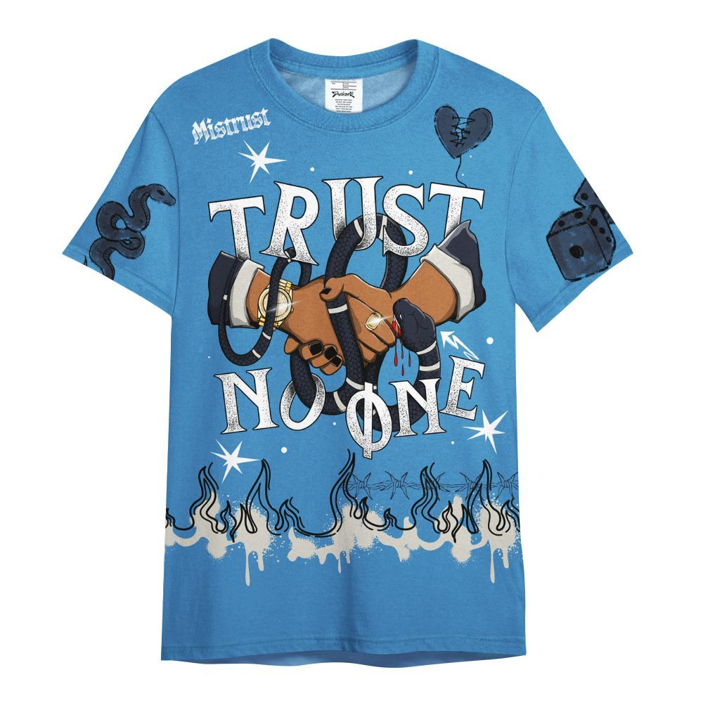Shirt To Match Low OG Obsidian 1s - Trust No One Snake-Bite Doodle Crayon All Over Print