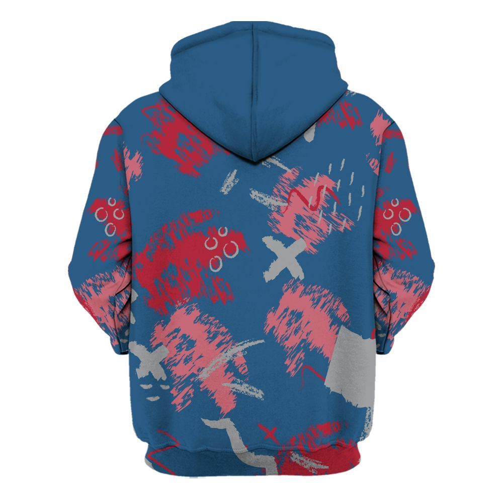 Hoodie To Match Rare Air 3s - Hustle Grind Pray Retro All Over Print