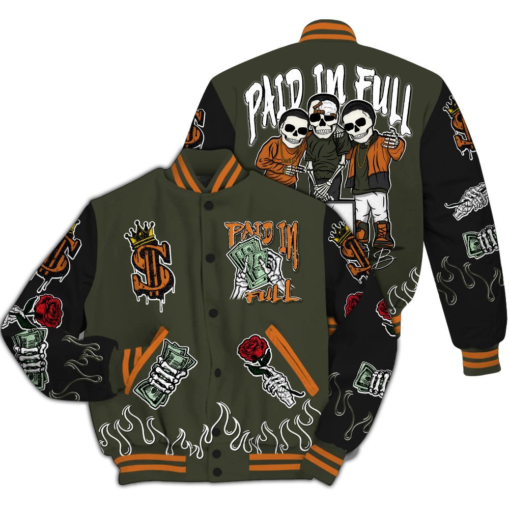 Varsity Jacket To Match Retro Undefeated 4s - Everybody Paid In All Over Print