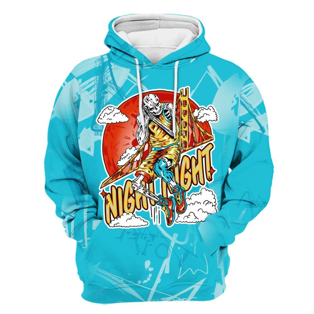 Hoodie To Match Dunk Low KD 17 N7 - Seeya Skeleton Messyz All Over Print