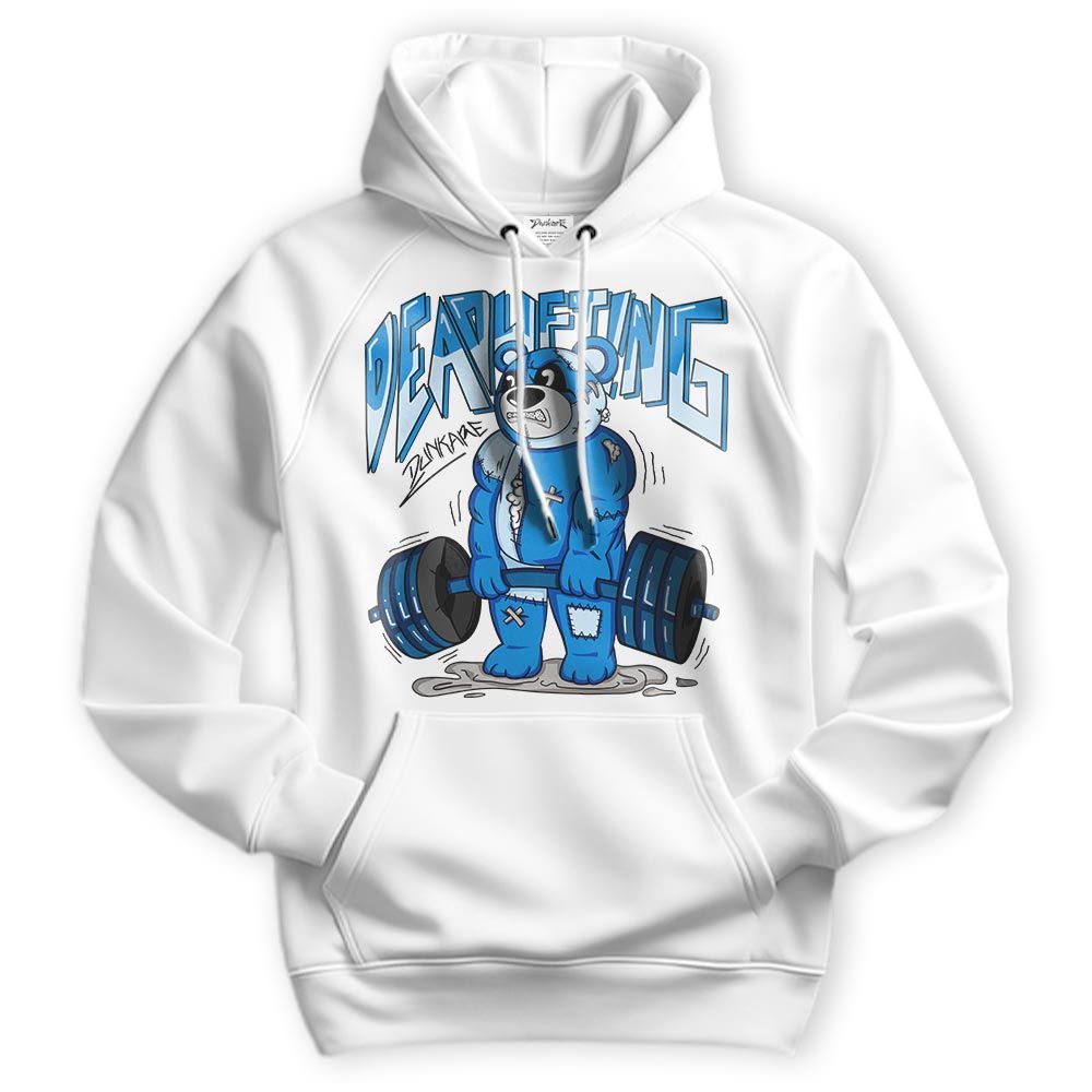 Sweatshirt To Match Industrial Blue 4s Hoodie - Deadlifting Bear Hoodie Unisex