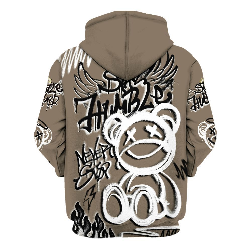 Hoodie To Match Low OG Dark Mocha 1s - Humble Drip Streetwear Graffity All Over Print