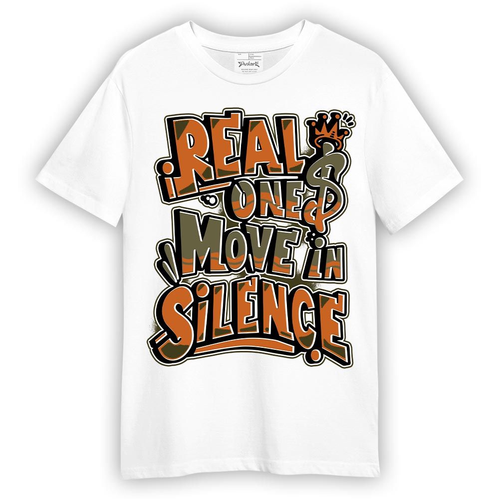 Shirt To Match Olive 5s T-- Ones Move In Silence Graphic T-Shirt Unisex
