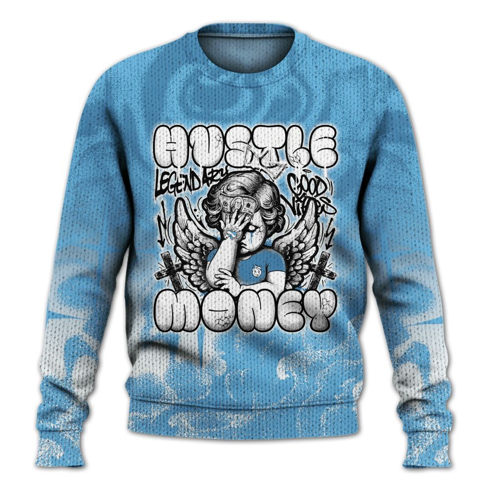 Sweater To Match Melo 12s - Angel Hustle Money Graphic