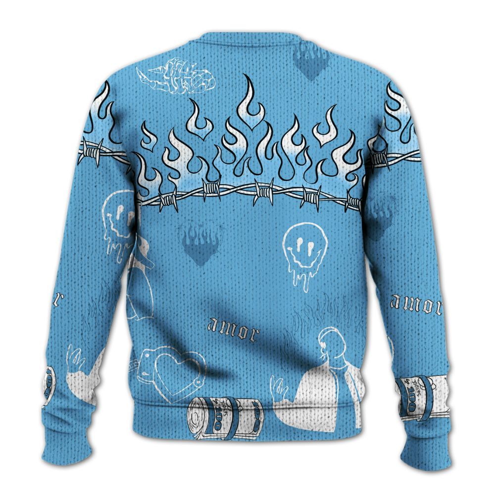 Knitted Sweater To Match Melo 12s - Snake Trust No One