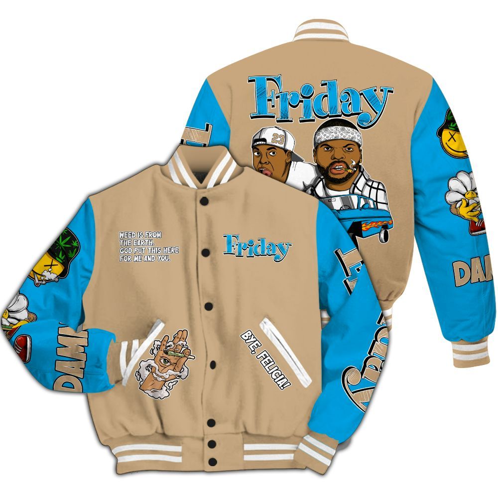 Varsity Jacket To Match H-Town 11s - Friday Sneaker Stress Style All Over Print