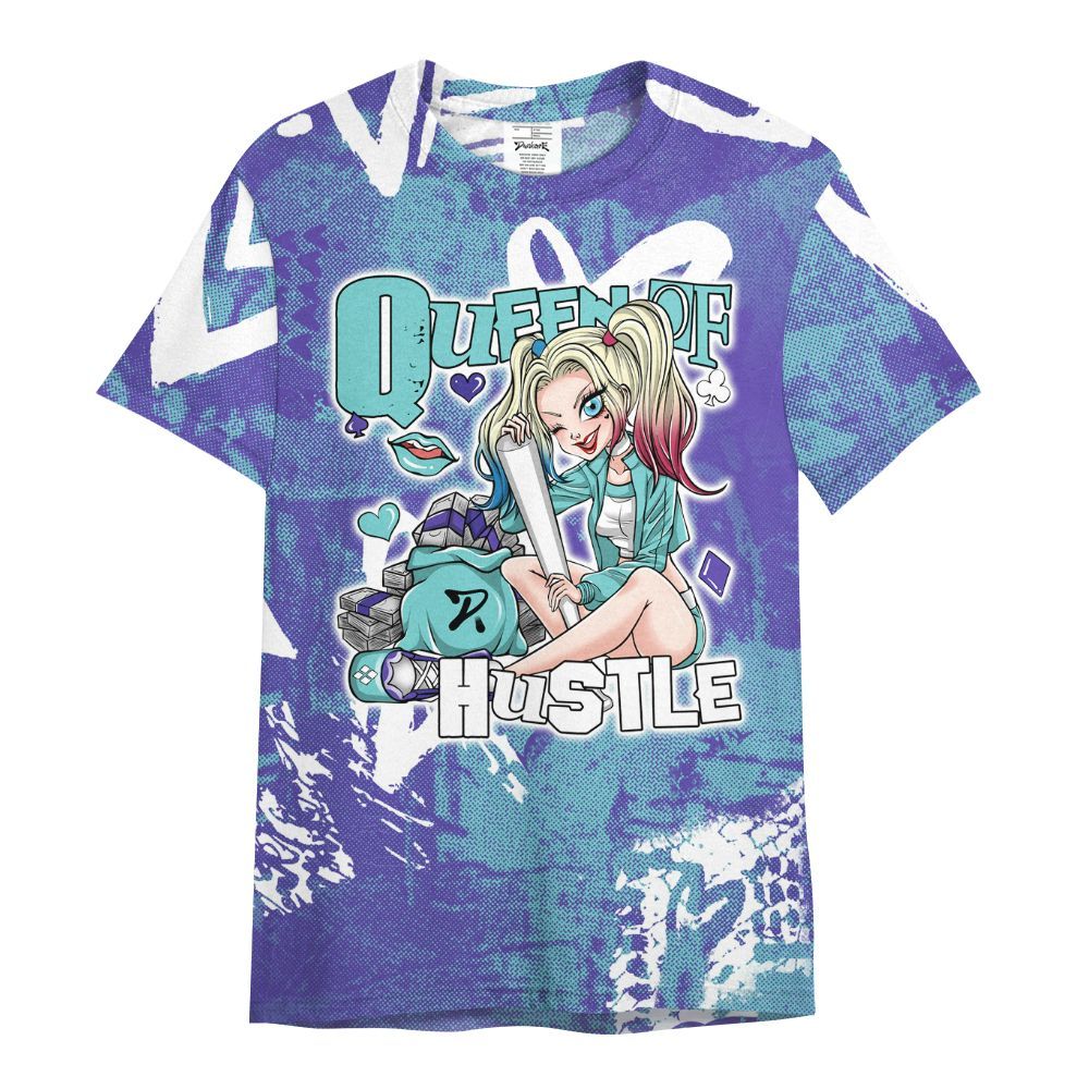 Shirt To Match Low Hornets 1s - Hustles Quiinn Heart Grunge All Over Print