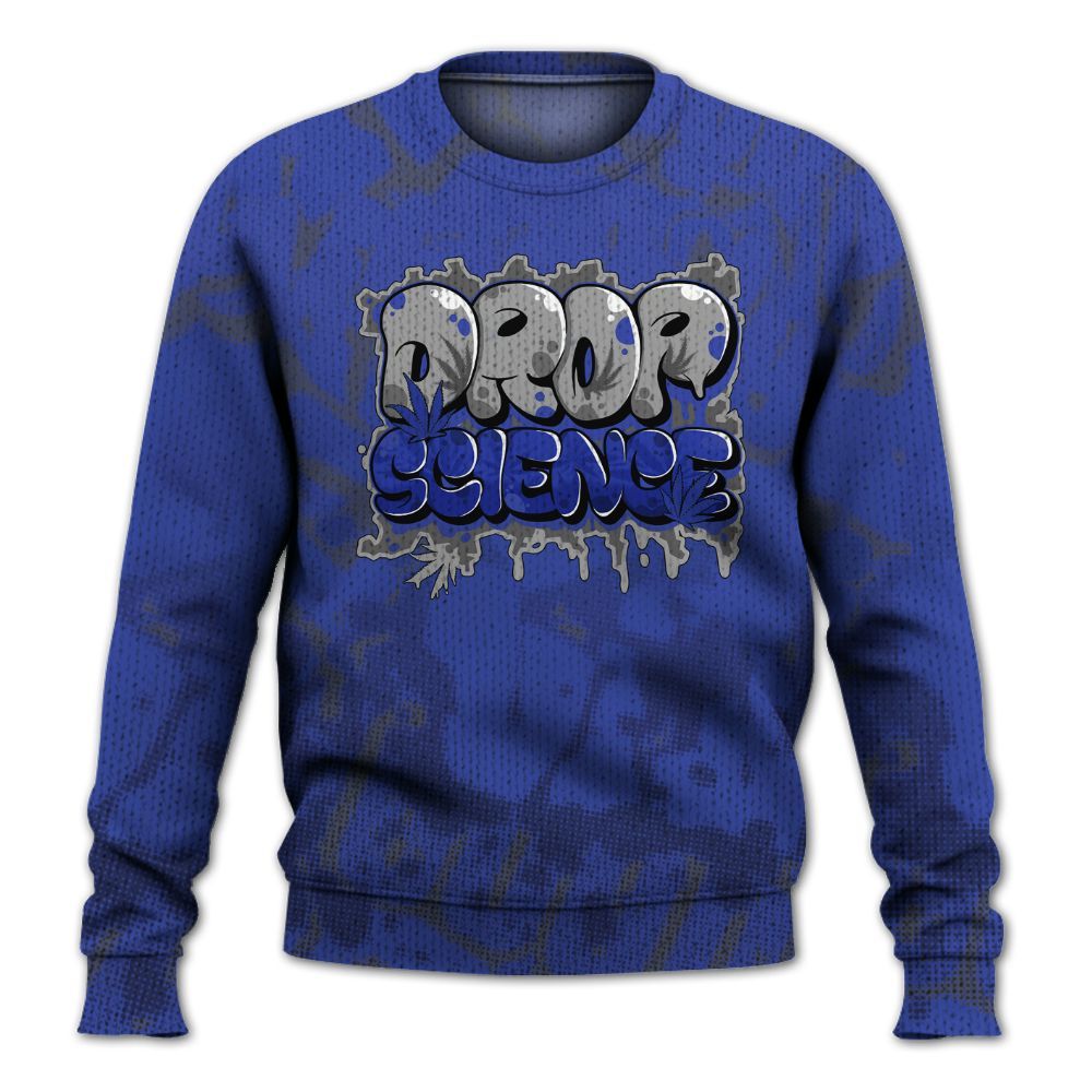 Knitted Sweater To Match Air Max Plus Black Racer Blue - Drop Science Street