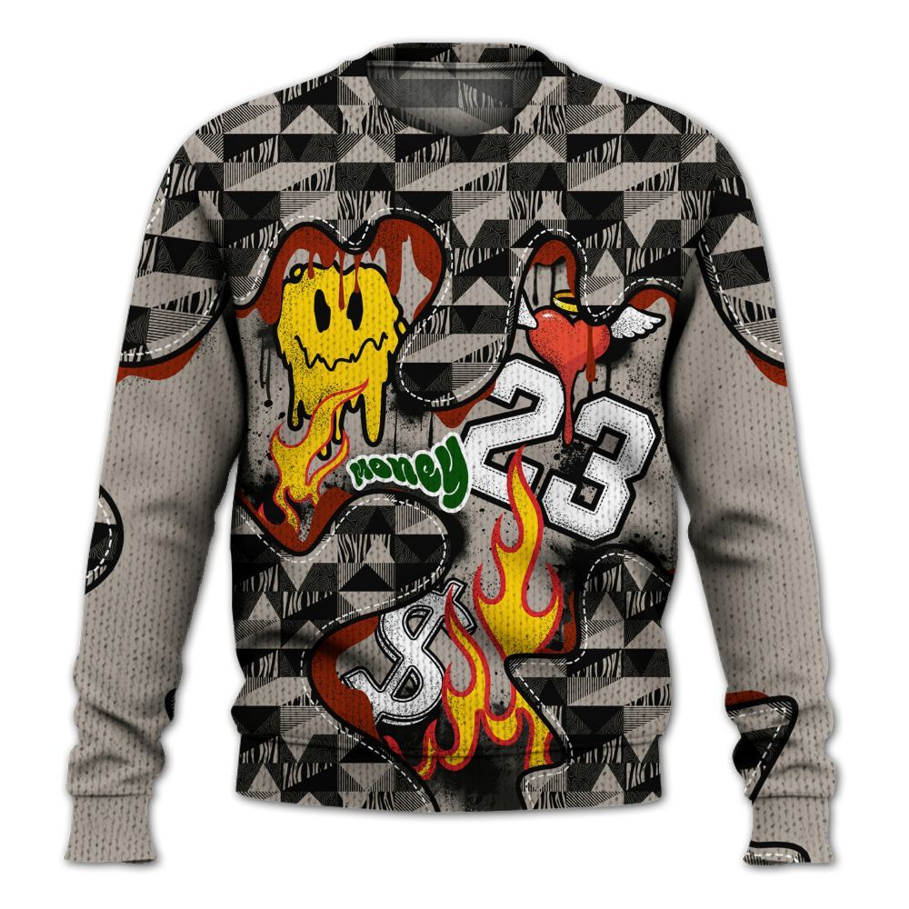 Knitted Sweater To Match El Grito 5s - 23 Smile Burning Heart