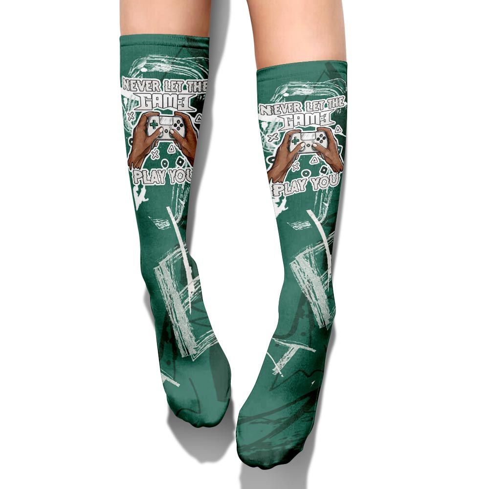 Sock To Match Oxidized Green 4s - PlayGame Human Messyz