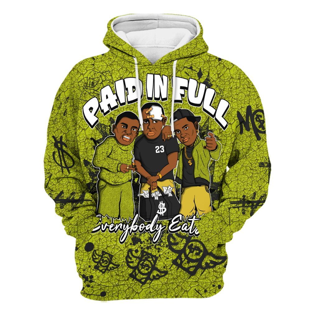Hoodie To Match Dunk Low QS Halloween Skull - Everybody Paid In Full Crayon All Over Print