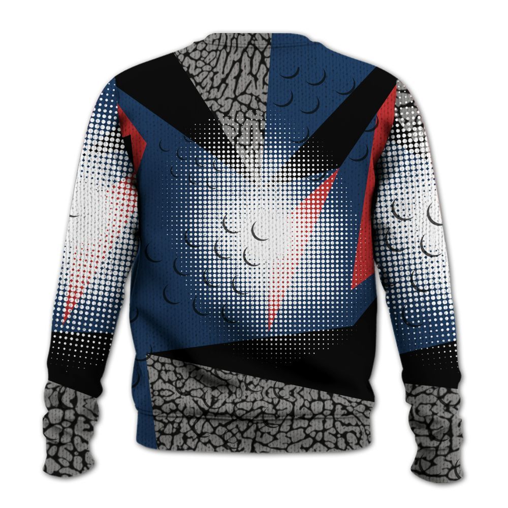 Knitted Sweater To Match SP Sport Royal 3s - Poly Custom Name Number 23 5s