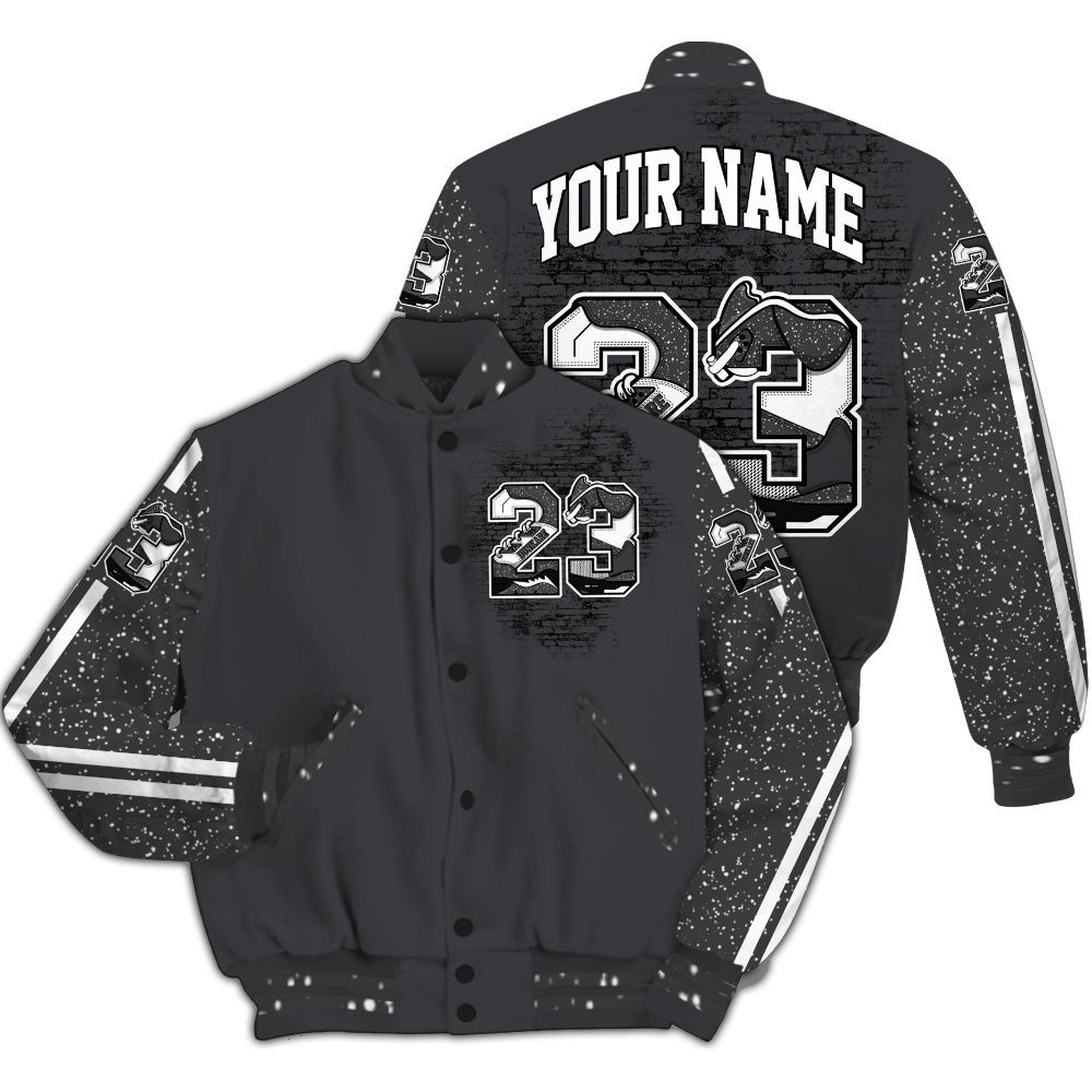 Varsity Jacket To Match Fear 4s - Custom Name Number 23 5s All Over Print
