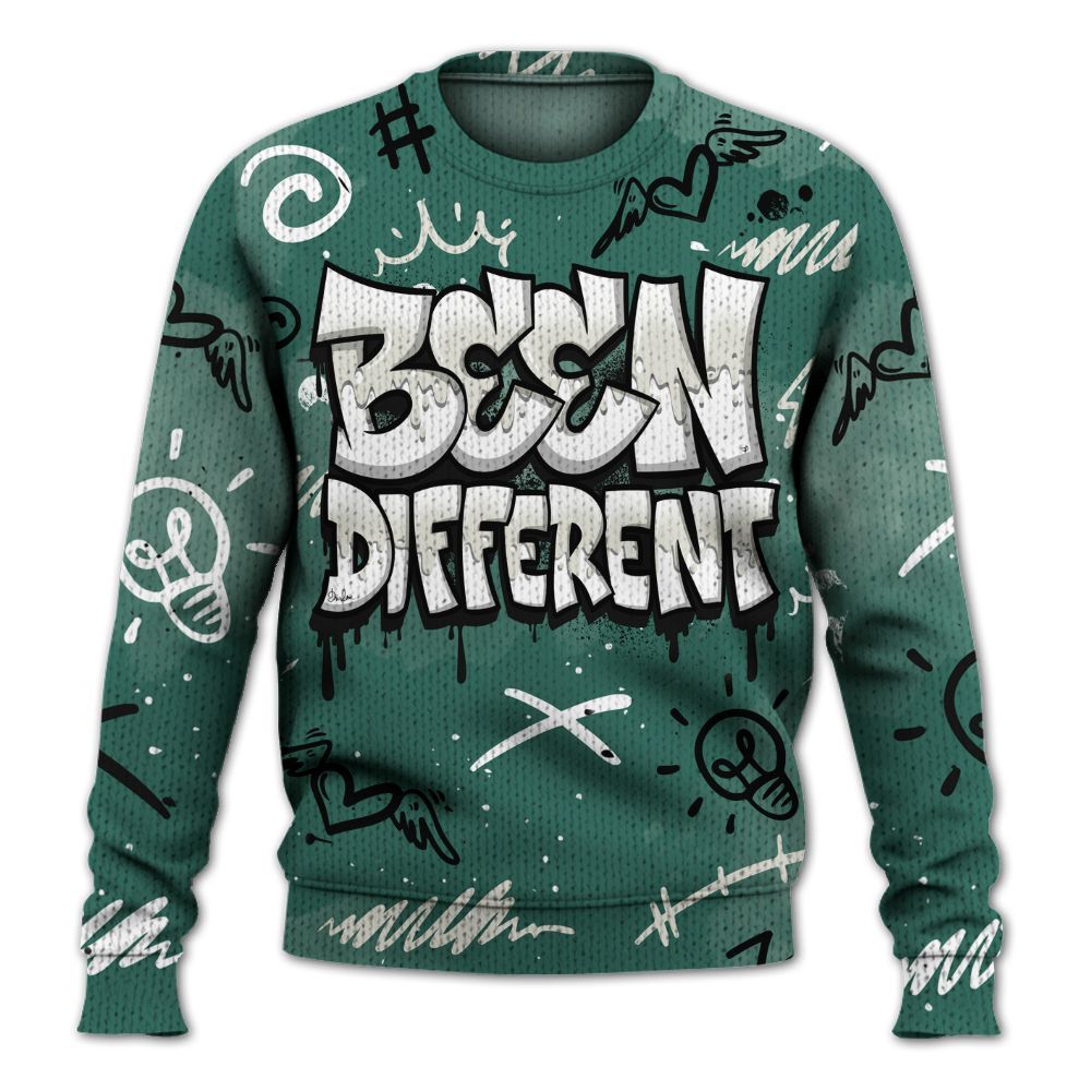 Knitted Sweater To Match RM Oxidized Green 4s - Drip Been Di2ferent