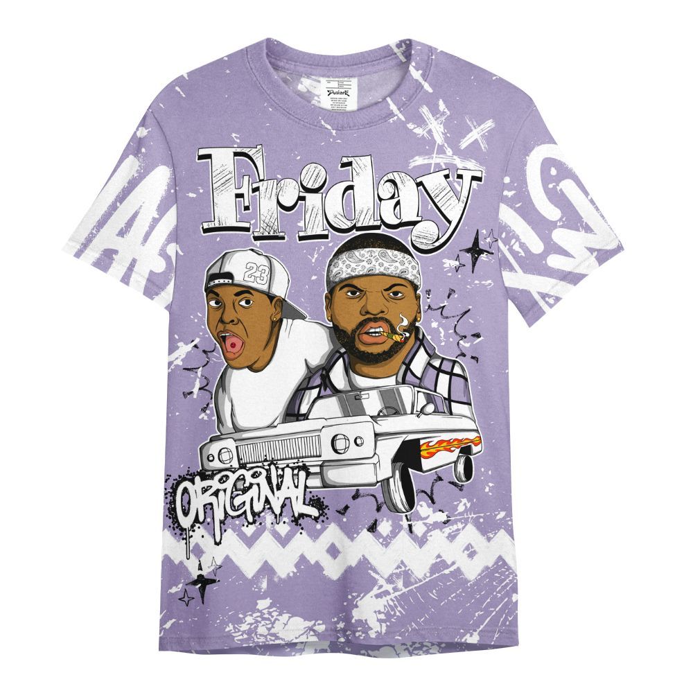 Shirt To Match Low Pure Violet 11s - Friday Sneaker Crayon All Over Print