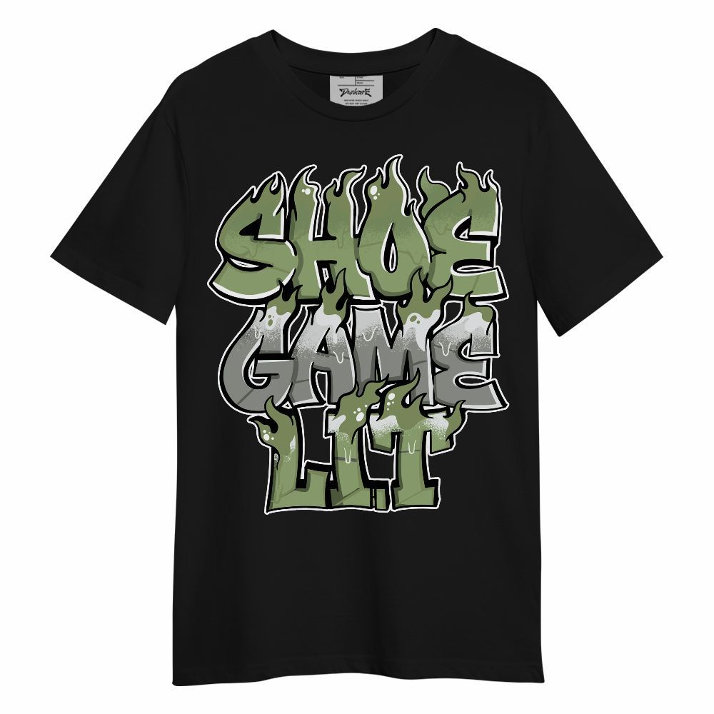 Shirt To Match Oil Green 4s - Shoe Game Lit Graphic Unisex Shirt