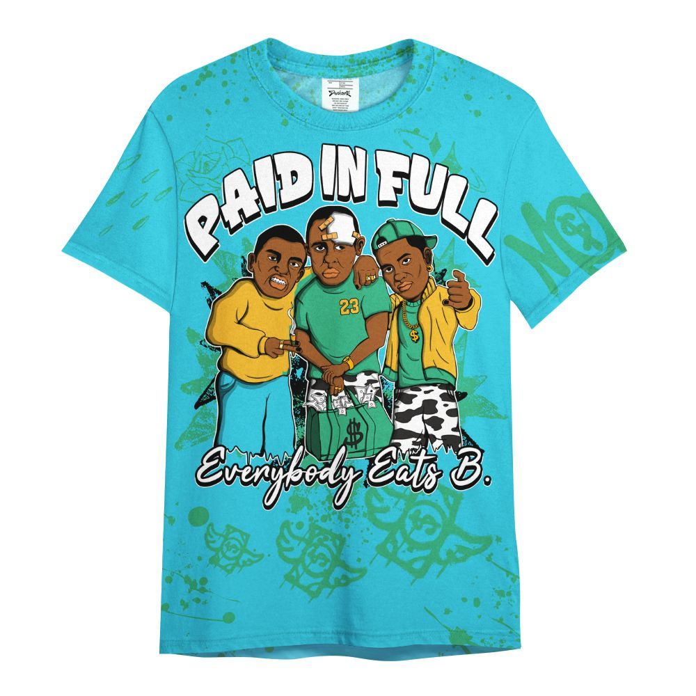 Shirt To Match Dunk Chunky Dunky - Everybody Paid In Full Crayon All Over Print