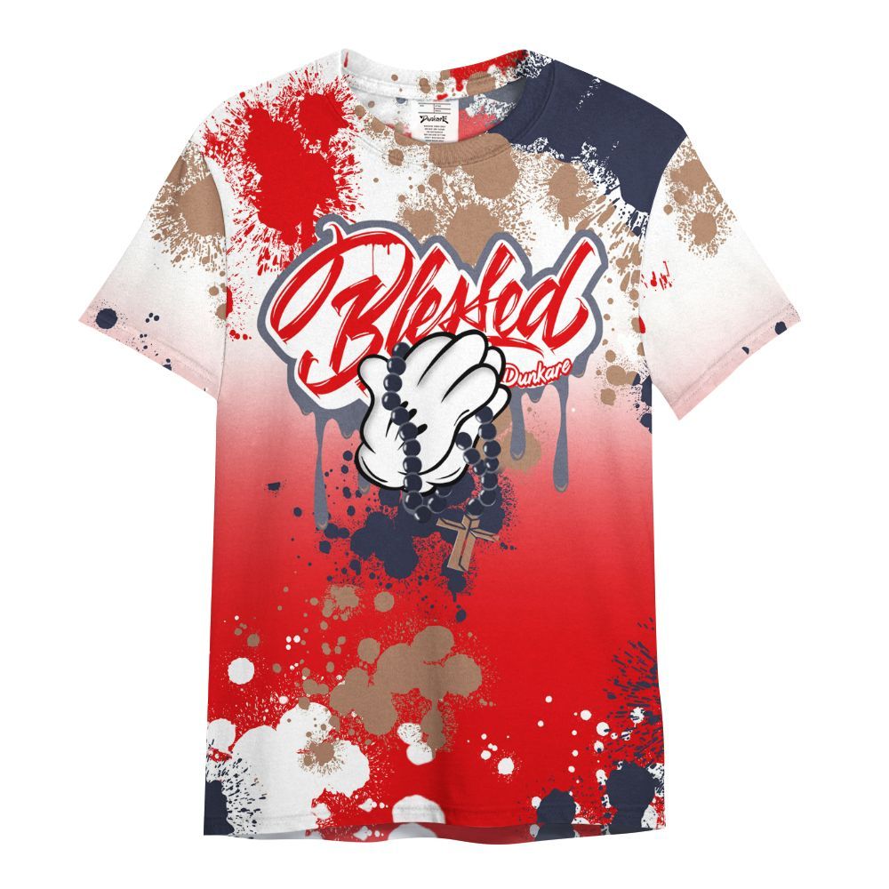 Shirt To Match Low OG Howard Bison 1s - God Blessed Dripping All Over Print