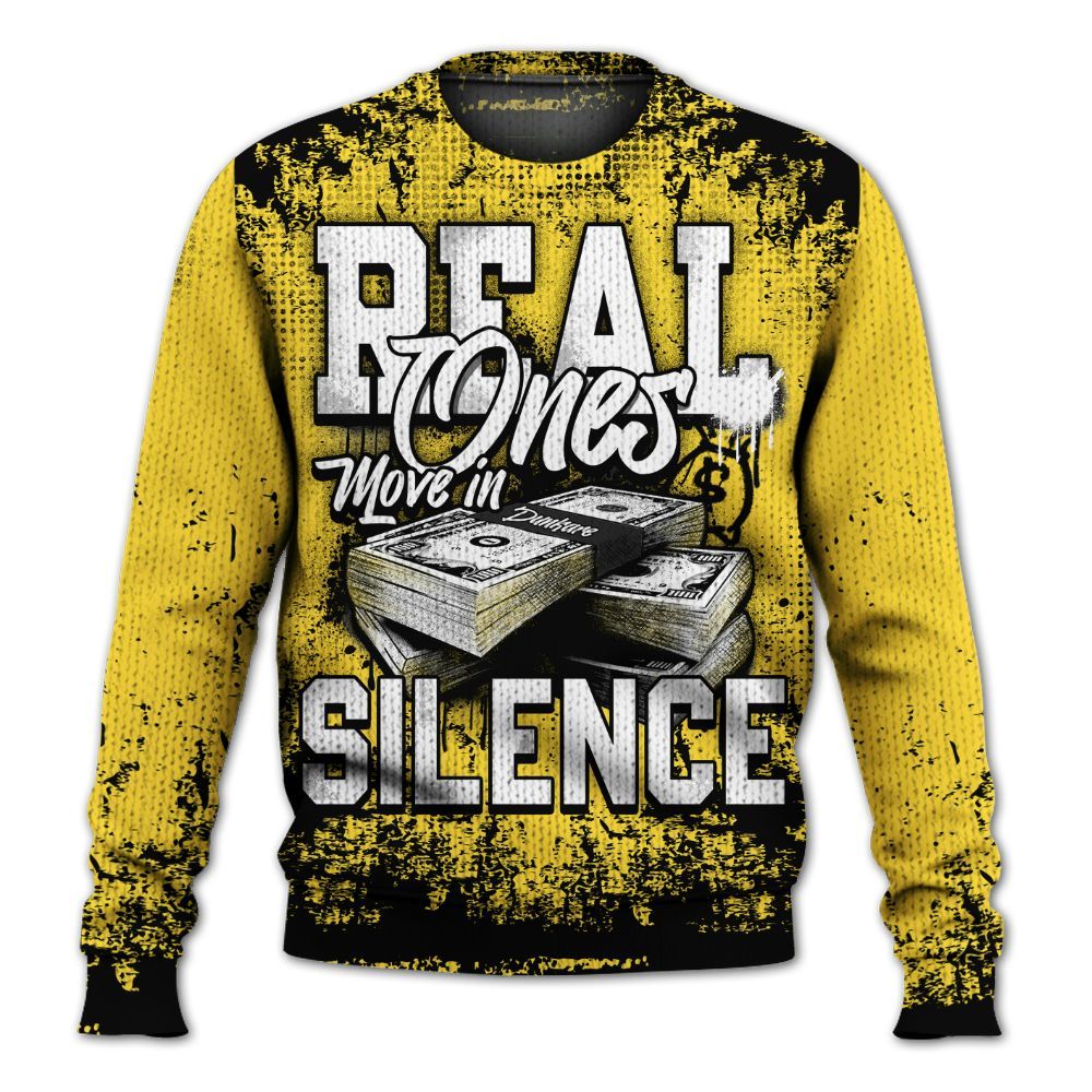 Sweater To Match Mid New Love 2025 1s - Move In Silence Money Retro Graphic