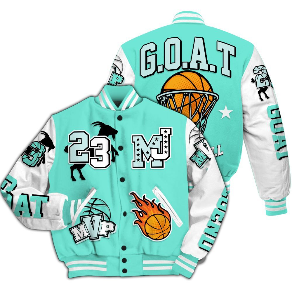 Varsity Jacket To Match Retro Low Igloo 11s - 23 Goat MVP Basketball All Over Print