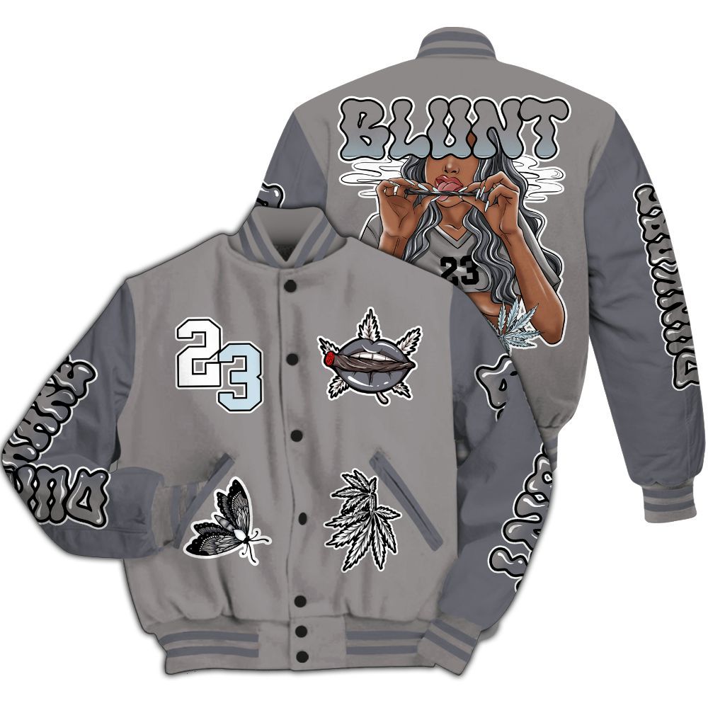 Varsity Jacket To Match Cool Grey 11s - Bluntz Unique All Over Print